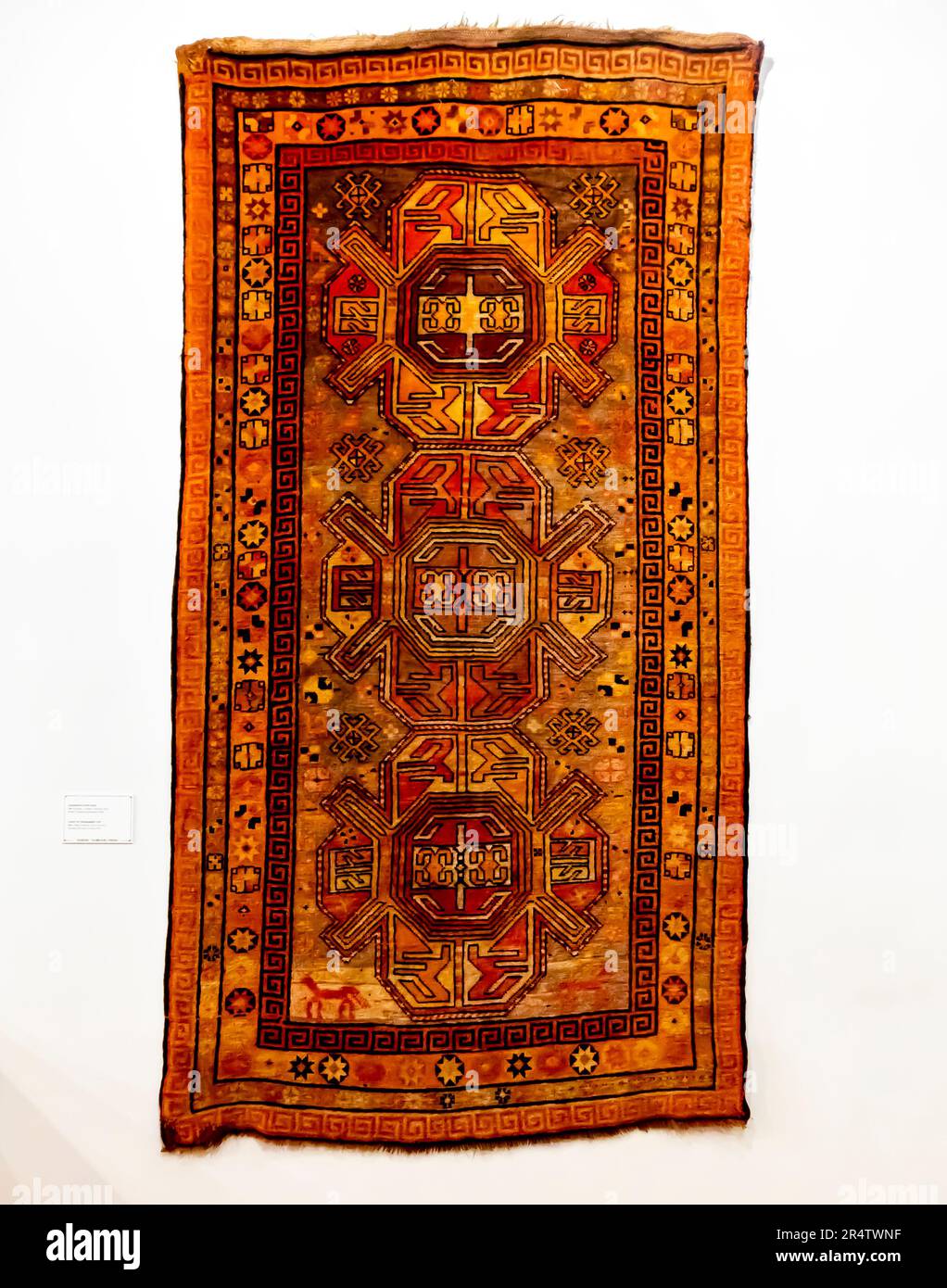 Ein Teppich vom Proshaberd-Typ, Wolle, 1880er. Yeghegis, Vayots Dzor Armenien Stockfoto