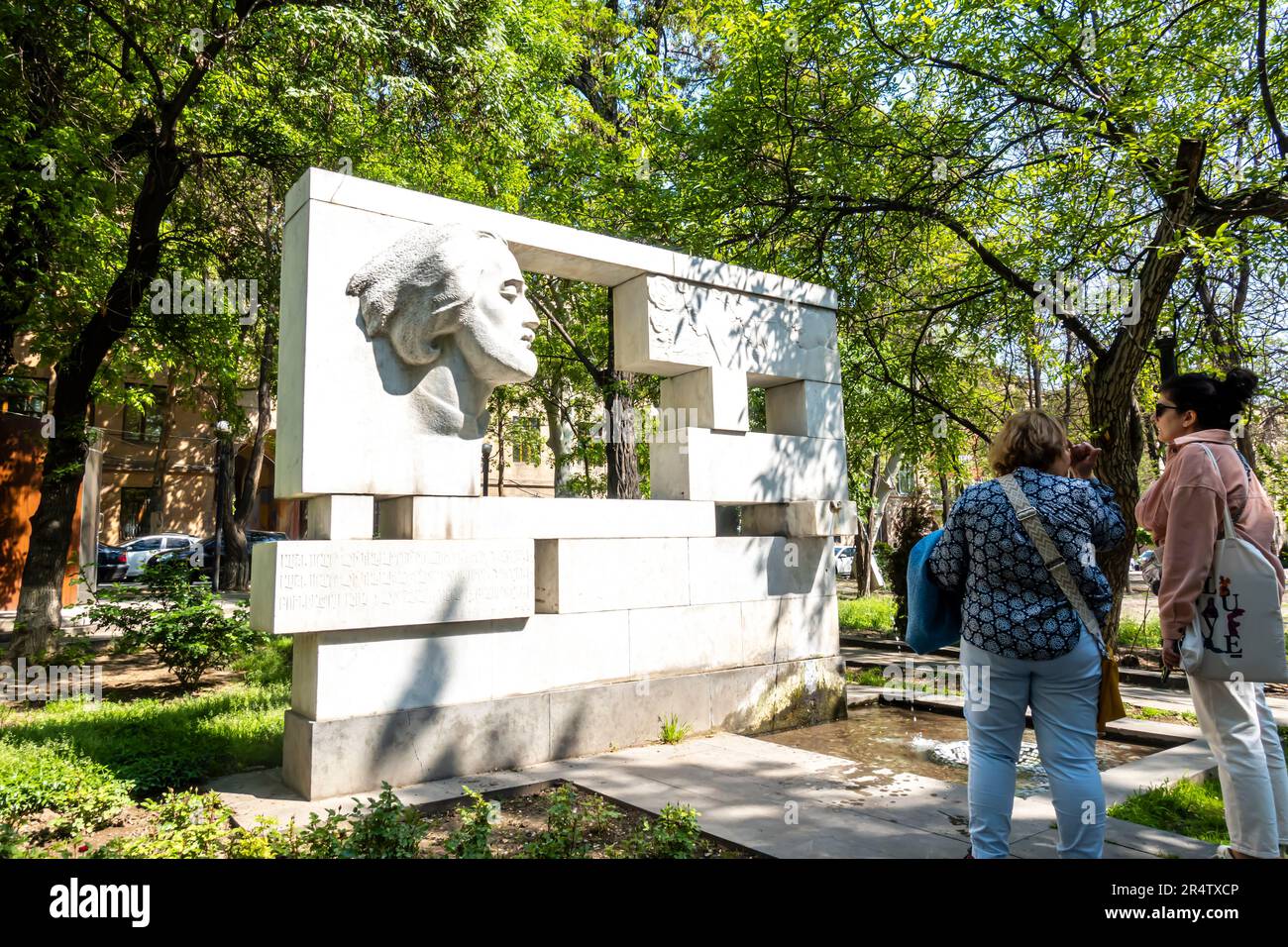 Das Sayat-Nova-Denkmal. Denkmal für den Dichter und großer Aschug Sayat Nova. 1963 Eriwan Armenien Stockfoto