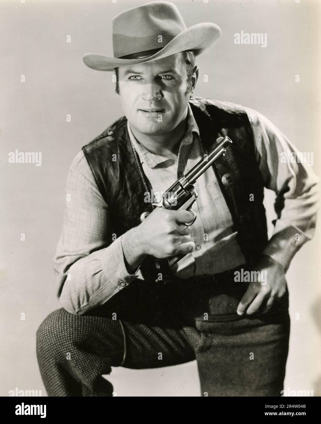 Amerikanischer Schauspieler Brad Dexter im Film "The Oklahoman", USA 1957 Stockfoto
