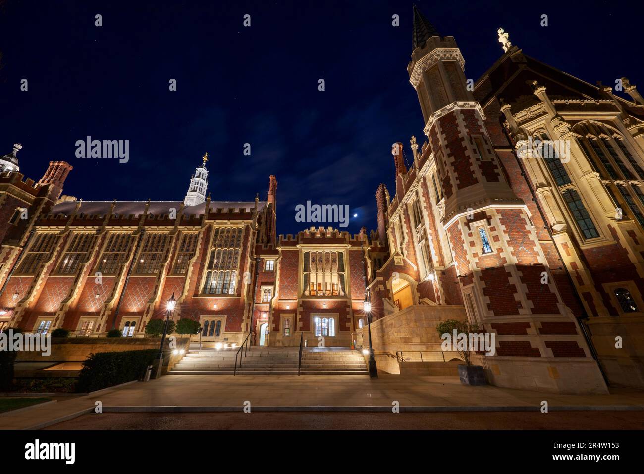 Blick auf Lincoln's Inn Great Hall at Dusk Stockfoto
