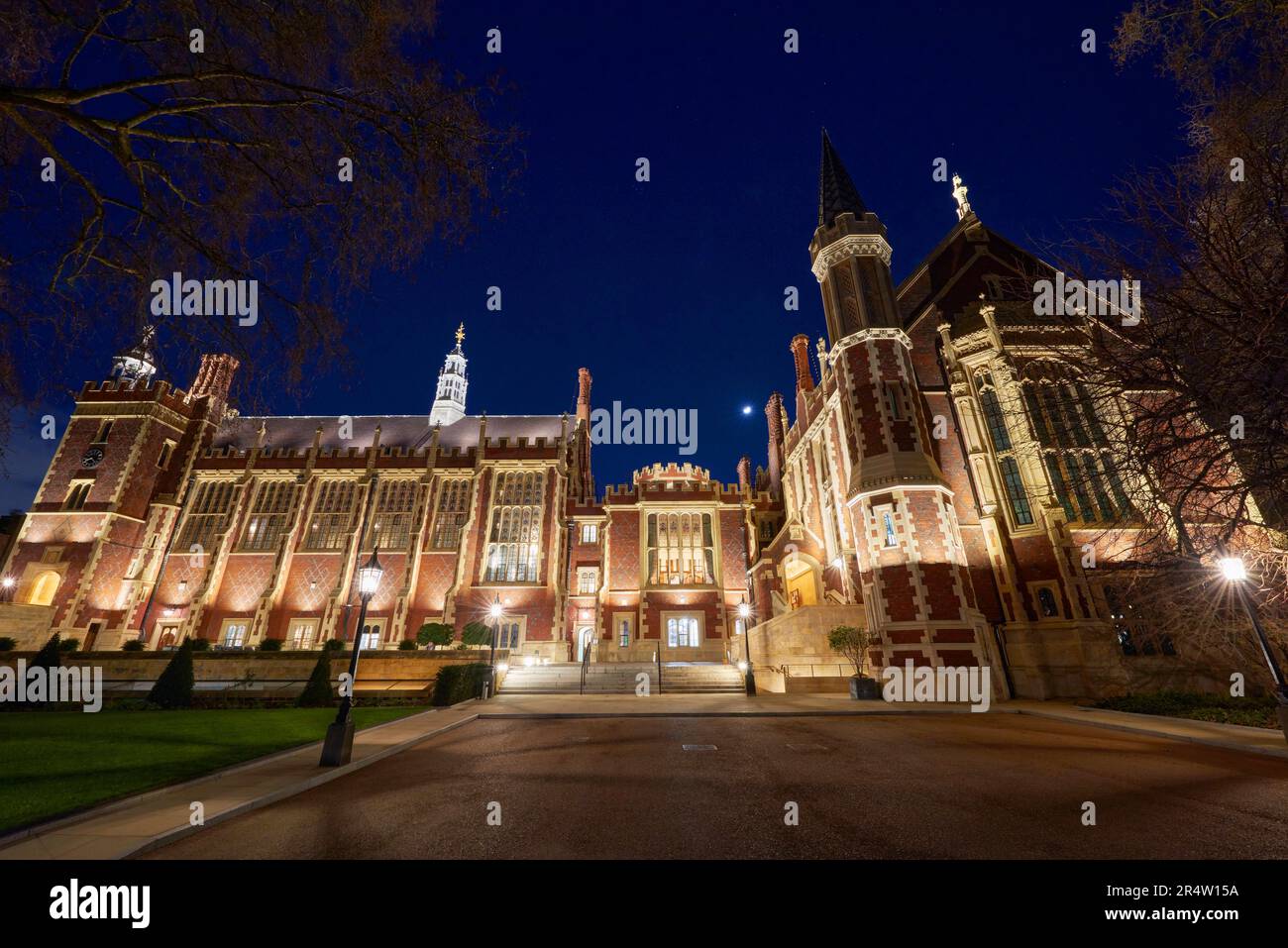 Blick auf Lincoln's Inn Great Hall at Dusk Stockfoto