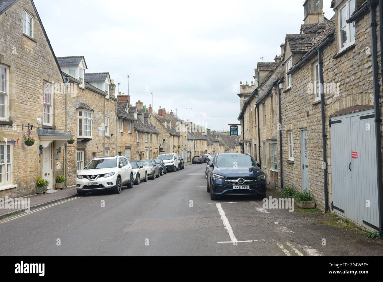 Cotswold Steinhäuser, Burford, Oxfordshire Stockfoto