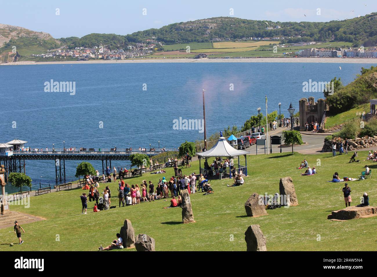 Happy Valley in Llandudno Stockfoto
