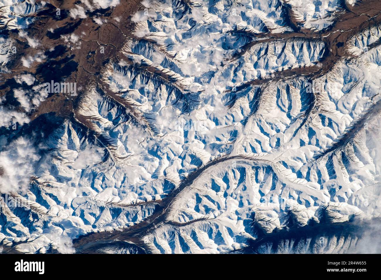 Afrika Jemen Dubai Iran. Hinweise zur Verwendung: https://www.nasa.gov/multimedia/guidelines/index.html Stockfoto