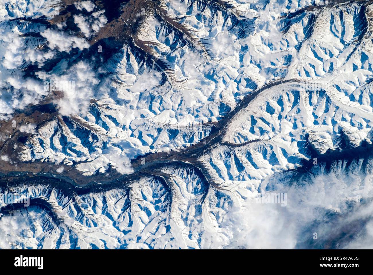 Afrika Jemen Dubai Iran. Hinweise zur Verwendung: https://www.nasa.gov/multimedia/guidelines/index.html Stockfoto