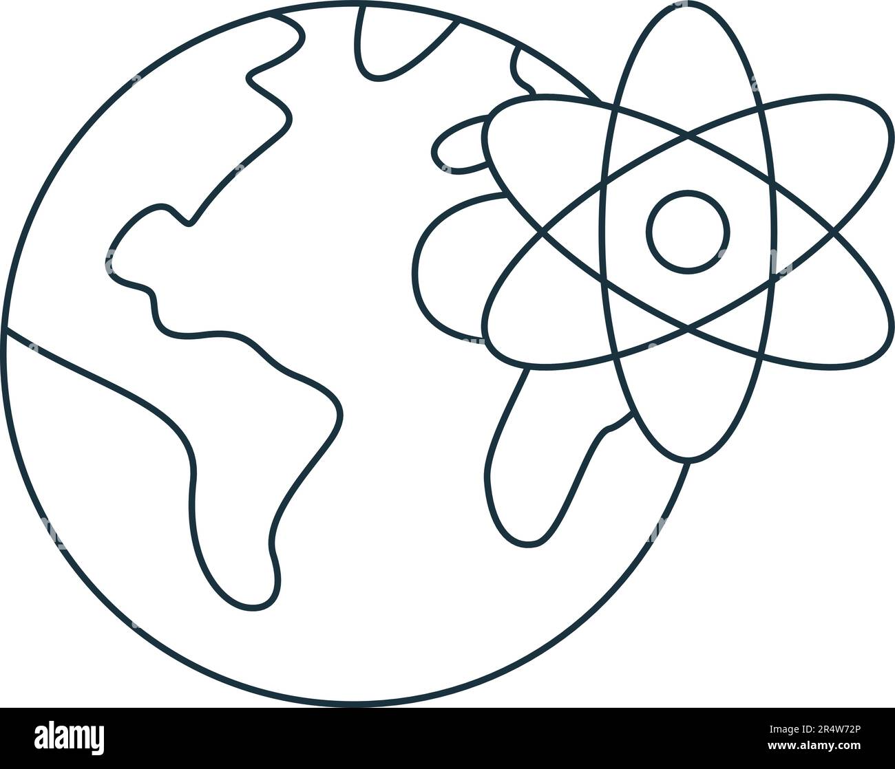 Geophysikalisches Symbol. Einfarbiges einfaches Schild aus der Engineering Collection. Geophysikalisches Symbol für Logo, Vorlagen, Webdesign und Infografiken. Stock Vektor