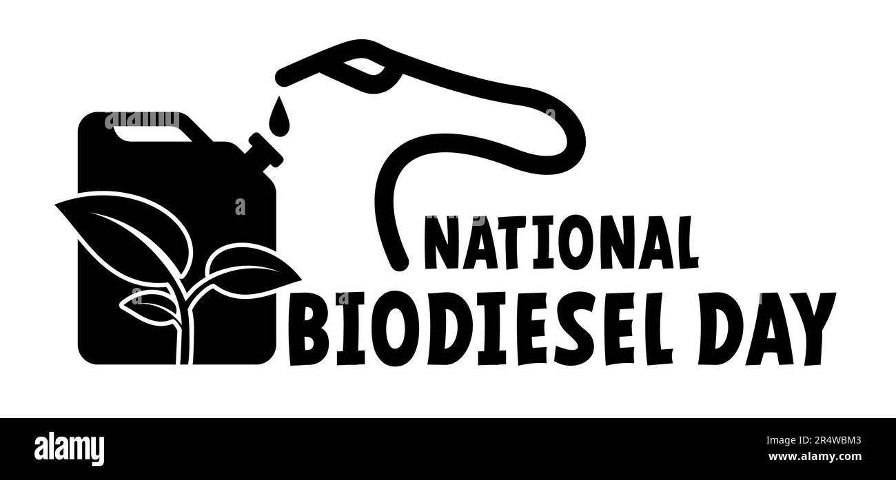 Nationaler Biodieseltag. Cartoon-Benzin, Kanister mit Griff. Symbol für Kanister oder kanister. Kraftstofftank für Transport und Lagerung von Benzin. Can-Jerr Stockfoto
