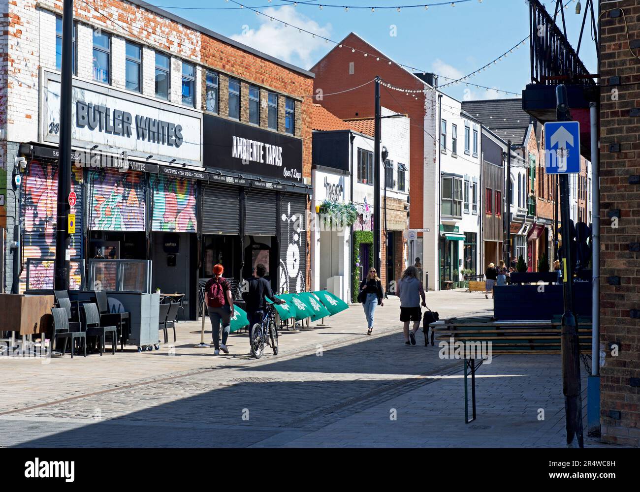 Humber Street in Hull, Humberside, East Yorkshire, England, Großbritannien Stockfoto