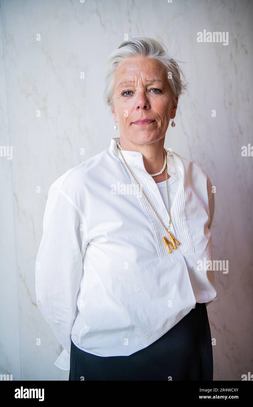Oslo 20230530. Maria Moraeus Hanssen, Vorstandsvorsitzende des Nationalmuseums. Foto: Rodrigo Freitas/NTB Stockfoto