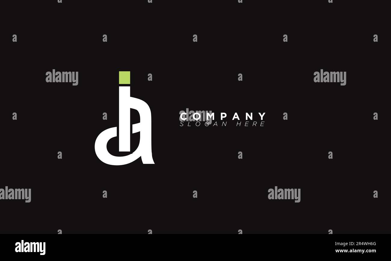 IA Buchstaben Buchstaben Initialen Monogramm Logo AI, I und A. Stock Vektor