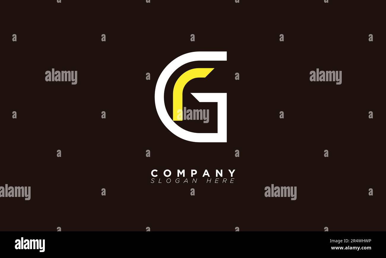 RG Buchstaben Buchstaben Initialen Monogramm Logo GR, R und G. Stock Vektor