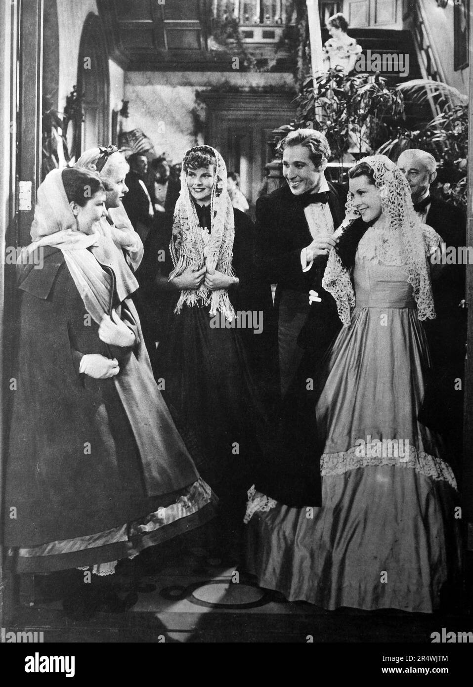 „Little Women“ 1933. Der Erfolg dieser lebhaften Version des Louisa May Alcott Klassikers mit der neuen Lieblingsfigur Katherine Hepburn half den Kräften des Anstands zu beweisen, dass die Öffentlichkeit wirklich gute Filme wollte. Stockfoto