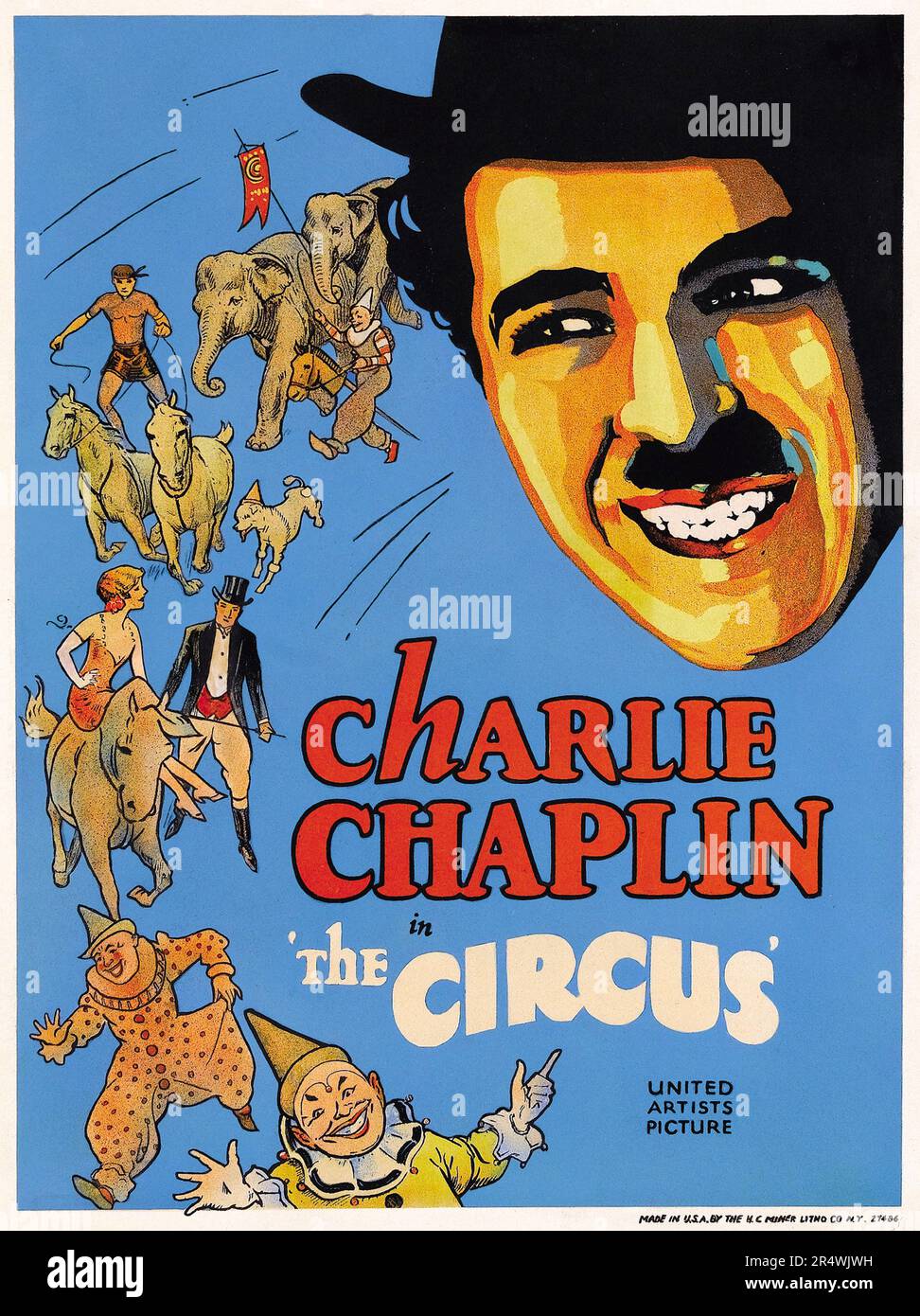 Der Zirkus ist eine 1928 silent Film geschrieben und von Charlie Chaplin. Der Film stars Chaplin, Al Ernest Garcia, Merna Kennedy, Harry Crocker, George Davis und Henry Bergman. Der Ringmaster eines verarmten Zirkus hires Chaplin's Little Tramp als Clown, aber entdeckt, dass er nur versehentlich kann lustig sein, nicht mit Absicht. Stockfoto