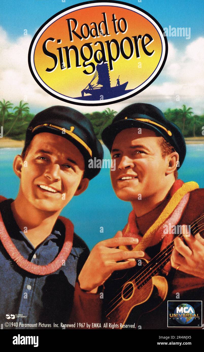 Straße nach Singapur ist ein 1940 American Comedy Film unter der Regie von Victor Schertzinger und Hauptdarsteller Bing Crosby, Bob Hope und Dorothy Lamour. Auf einer Geschichte von Harry Hervey, der Film basiert auf zwei playboys versuchen, frühere Romanzen zu vergessen in Singapur Stockfoto