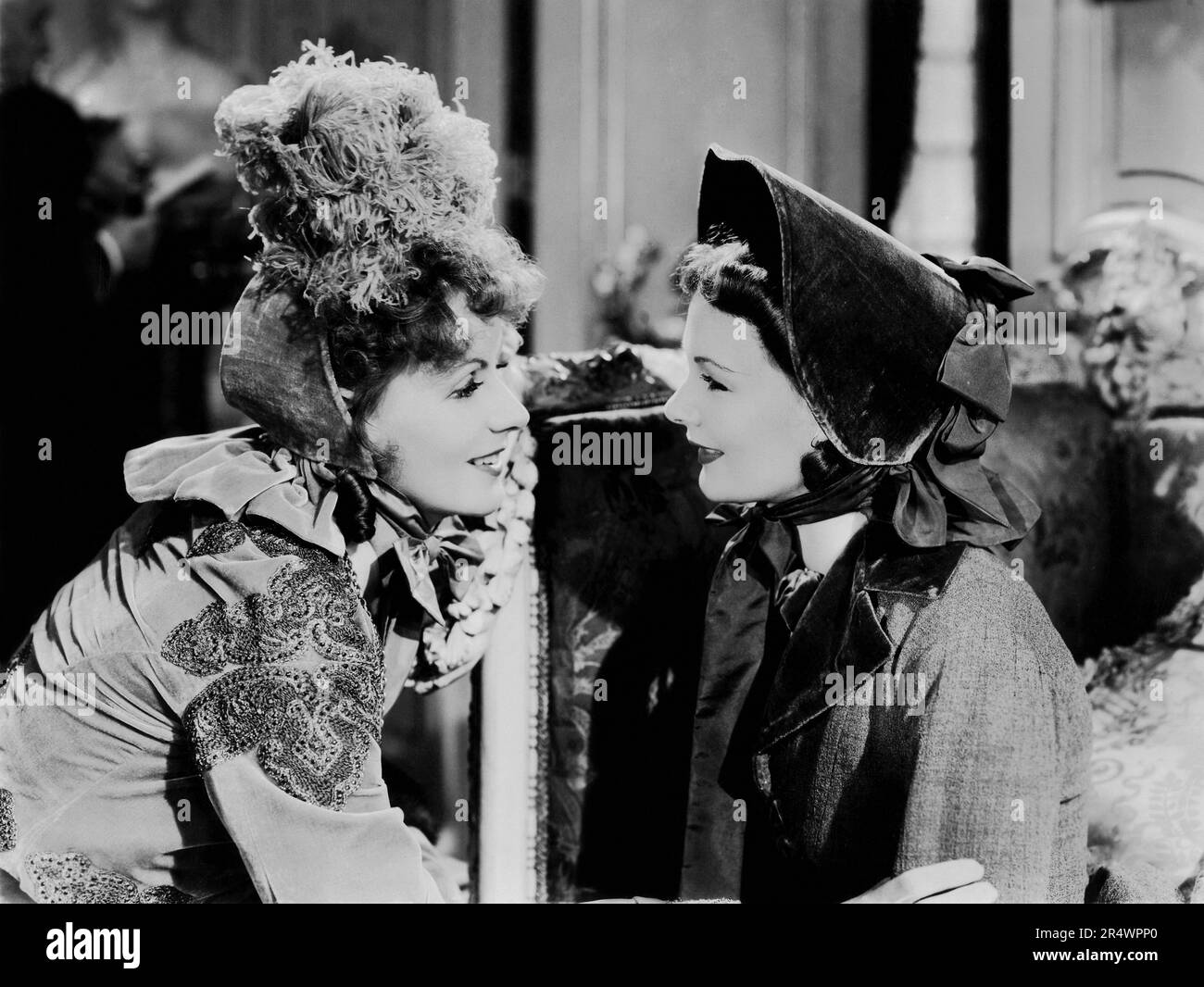 Camille USA, 1936 Regisseur: George Cukor Greta Garbo (als Marguerite Gautier), Elizabeth Allen nach dem Stück „La dame aux camélias“ von Alexandre Dumas Fils Stockfoto
