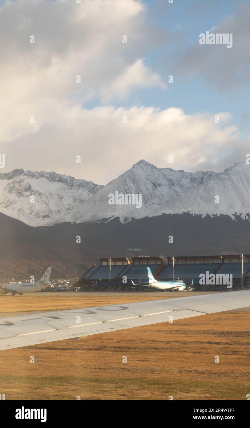 Flughafen der Stadt Ushuaia, Argentinien Stockfoto