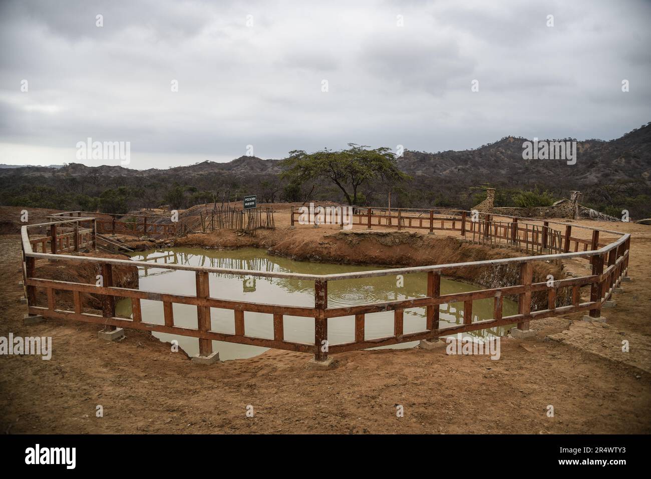 Nicolas Remene / Le Pictorium - Thermalwasser in Hervideros de Zorritos in Peru - 25/10/2018 - Peru / Tumbes / ? Zorritos? - Thermalwasser bei Hervideros de Zorritos in Perus Tumbes-Region. 25. Oktober 2018. Stockfoto