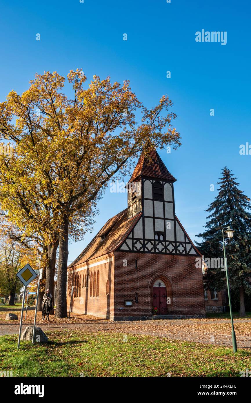 Dorfkirche Neulögow, Gransee, Brandenburg, Deutschland Stockfoto