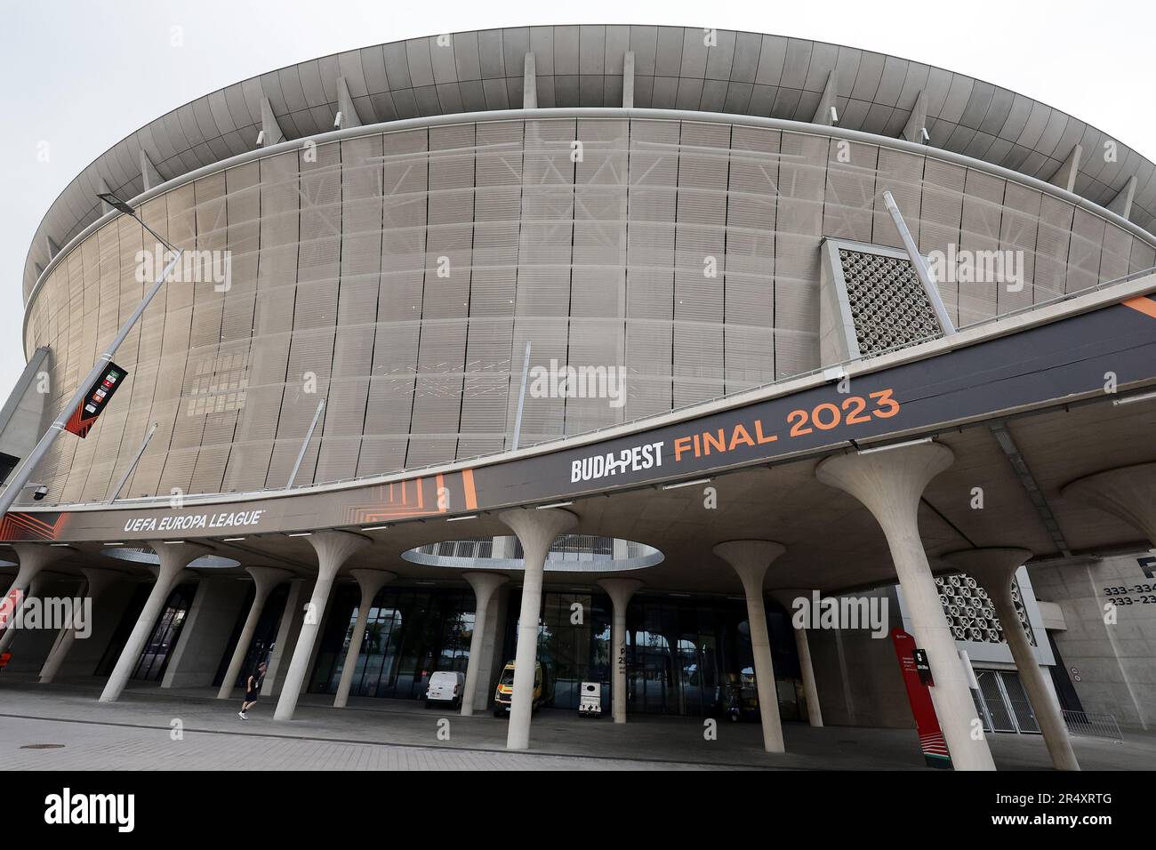 Budapest, Ungarn. 30. Mai 2023. Puskas-Arena-Stadion Übersicht während des Trainings in Sevilla am Tag vor dem Europa-League-Finale zwischen dem FC Sevilla und AS Roma im Puskas-Arena-Stadion in Budapest, (Ungarn), 30. Mai 2023. Kredit: Insidefoto di andrea staccioli/Alamy Live News Stockfoto