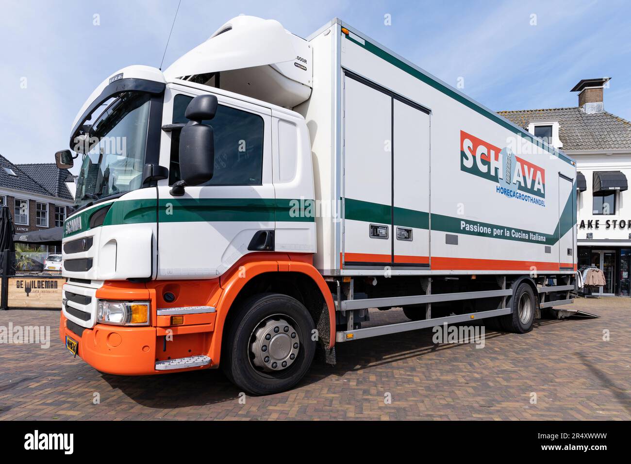 Schiava Truck im Lemmer, Niederlande Stockfoto