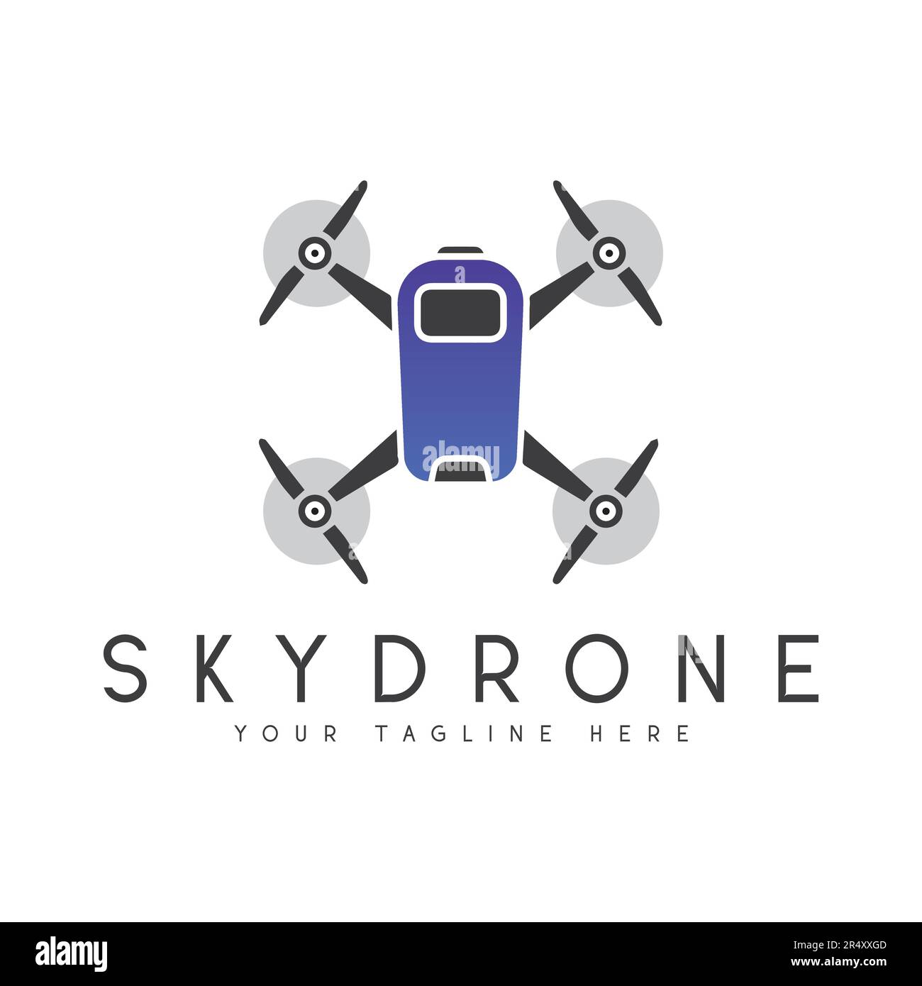 Logo Der Sky Drohne Design Drone Kamera Logo Stock Vektor
