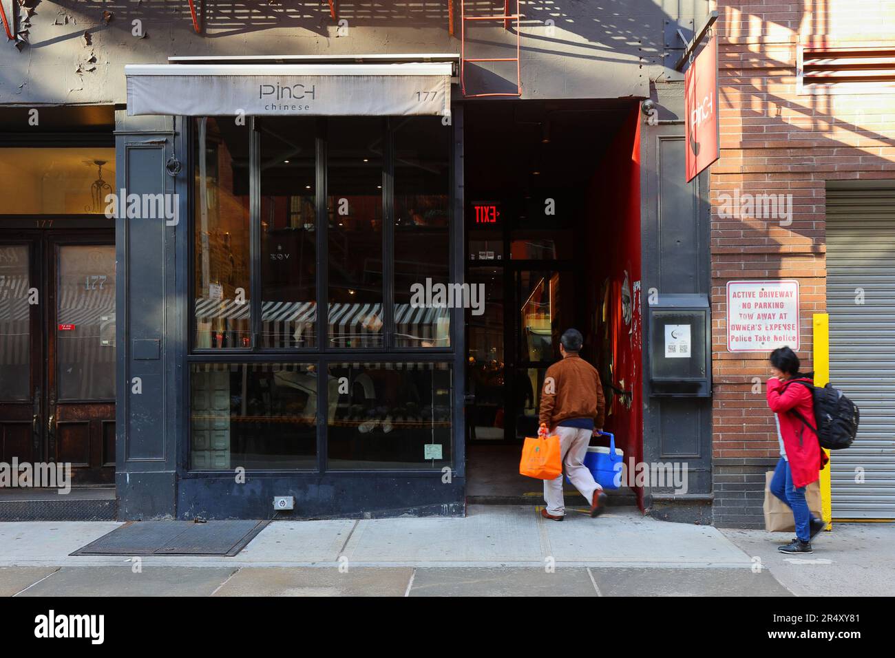 Pinch Chinese, 177 Prince St, New York, NYC, Foto eines chinesischen Restaurants in Manhattans Viertel SoHo. Stockfoto