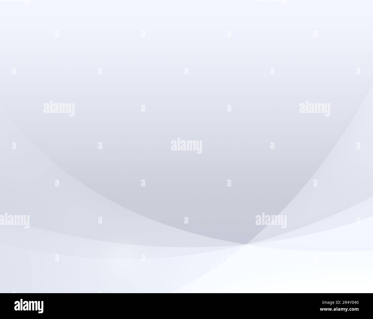 Gekrümmte und transparente weiße Ebenen oder Linien auf grauem verlaufendem Hintergrund. Abstrakter und moderner, hochauflösender Vollformathintergrund, Kopierbereich. Stockfoto