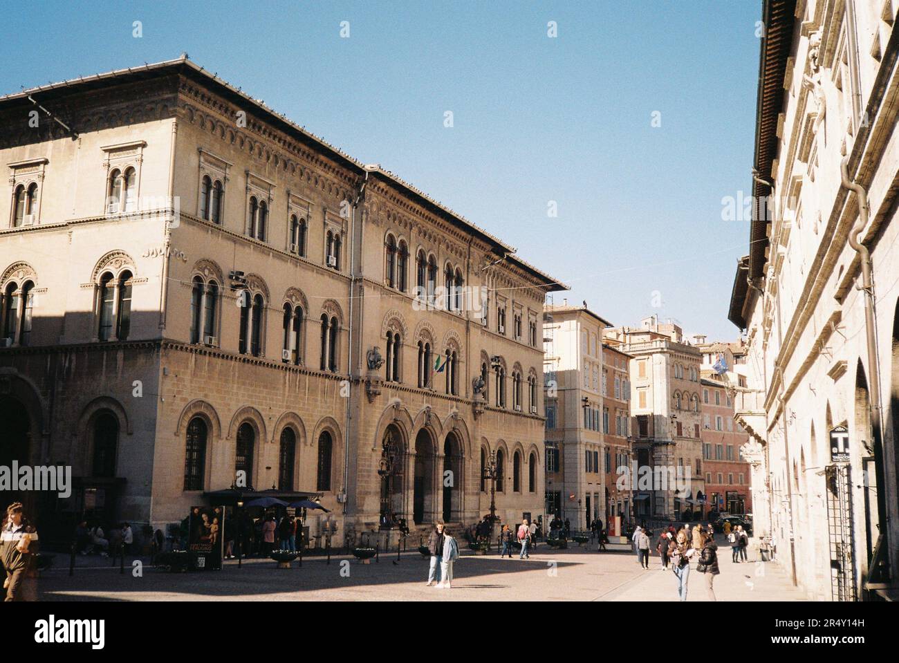 Hauptpostamt, Perugia, Umbrien, Italien Stockfoto