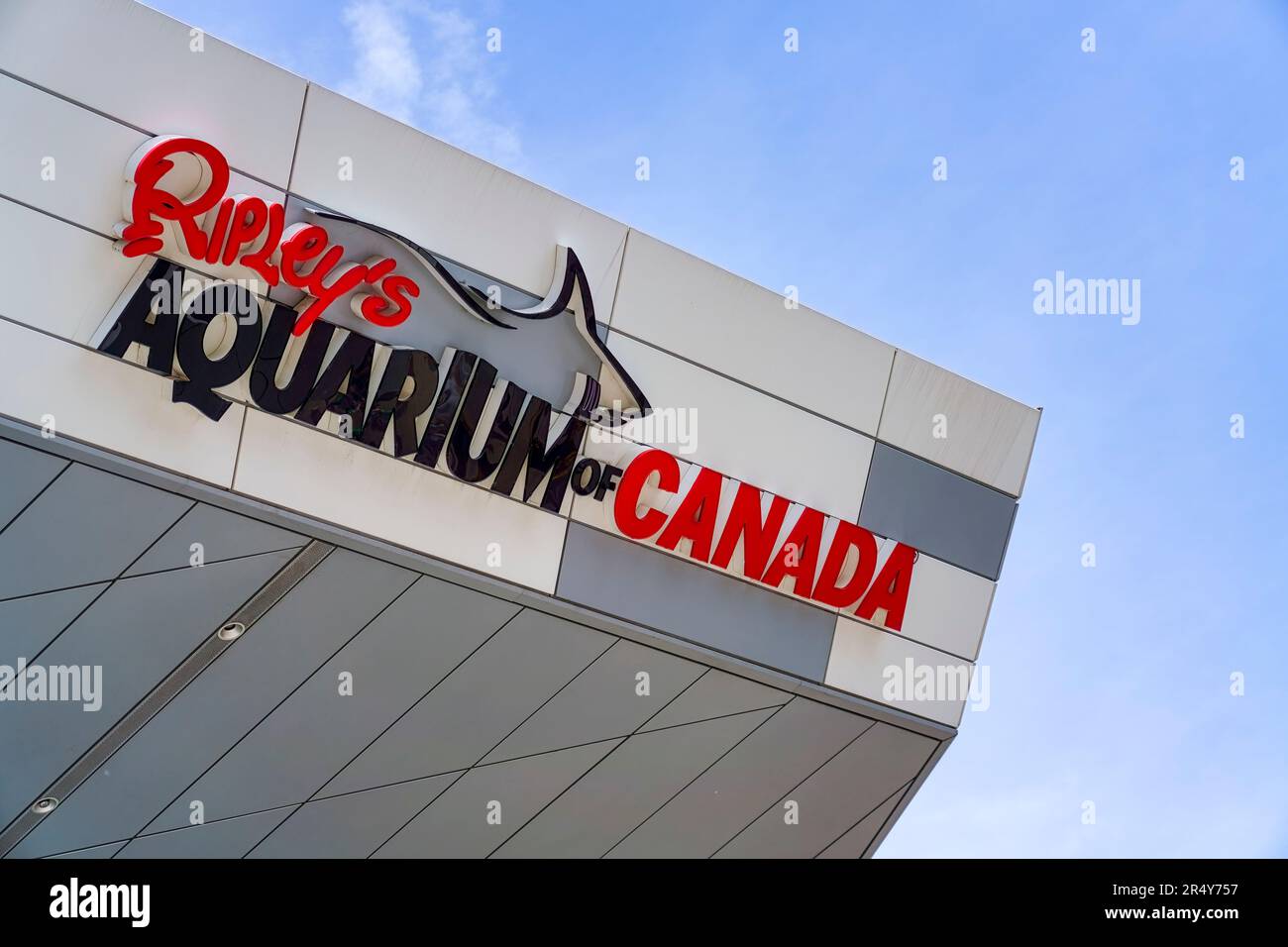 Schild Ripley's Aquarium, Toronto, Kanada Stockfoto