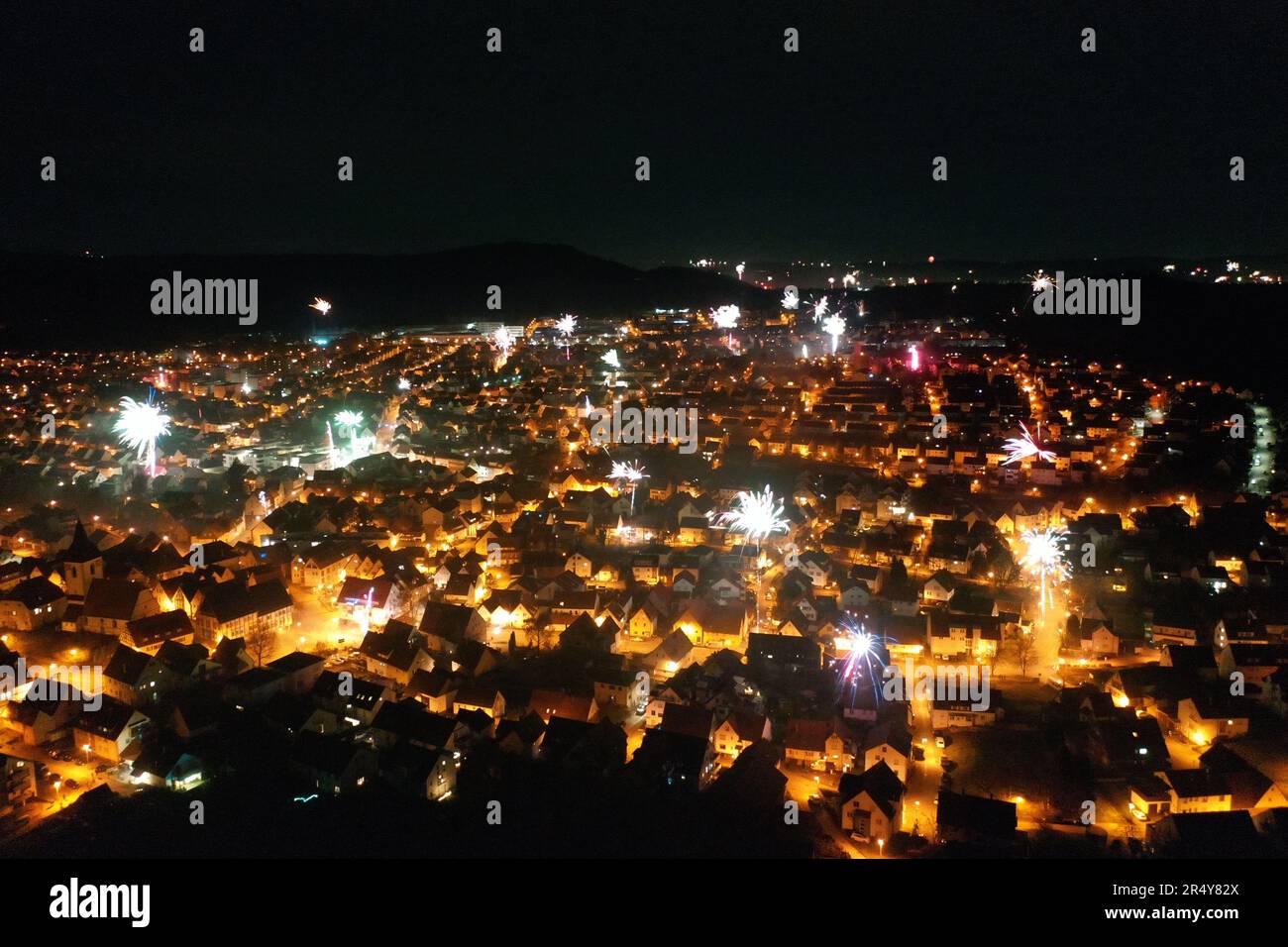 Schwaikheim, Baden-Württemberg, Deutschland / Drohnenaufnahmen Stockfoto