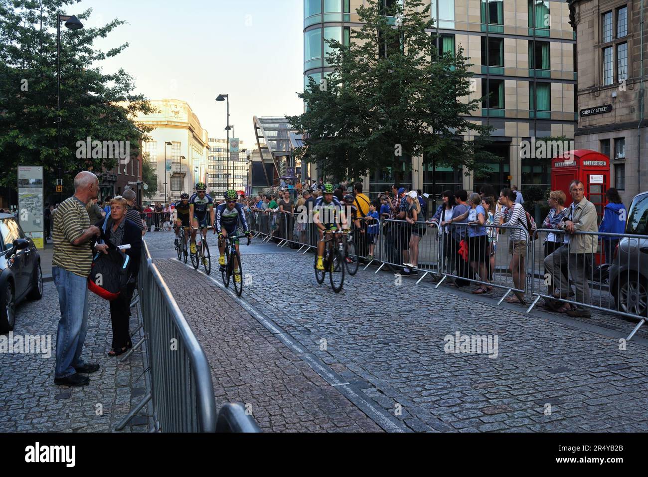 British Cycling Grand Prix, Sheffield City Centre Radrennen England UK, Sportveranstaltung Stockfoto