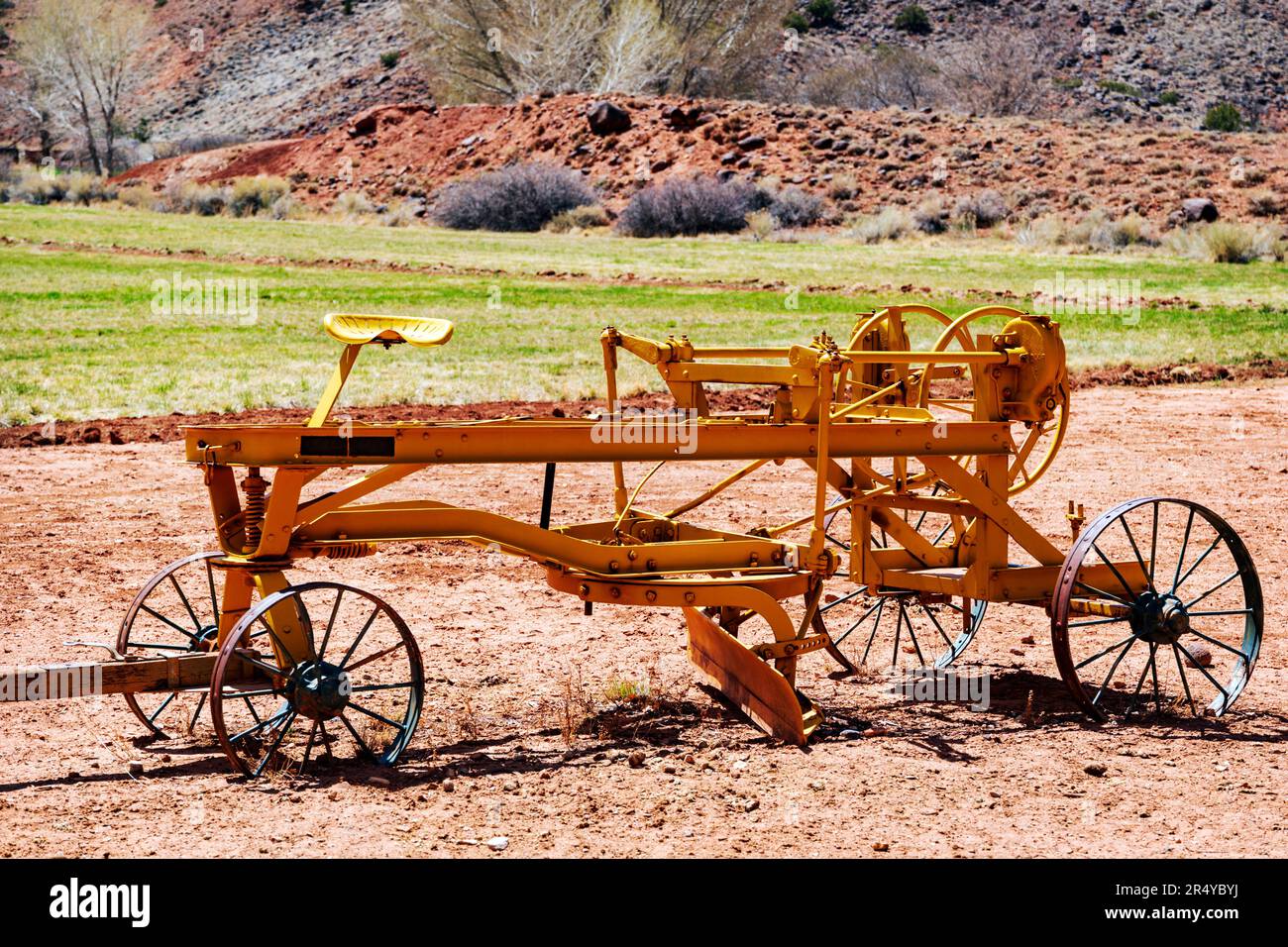 Antike landwirtschaftliche Geräte; Fruita; Capital Reef National Park; Utah; USA Stockfoto