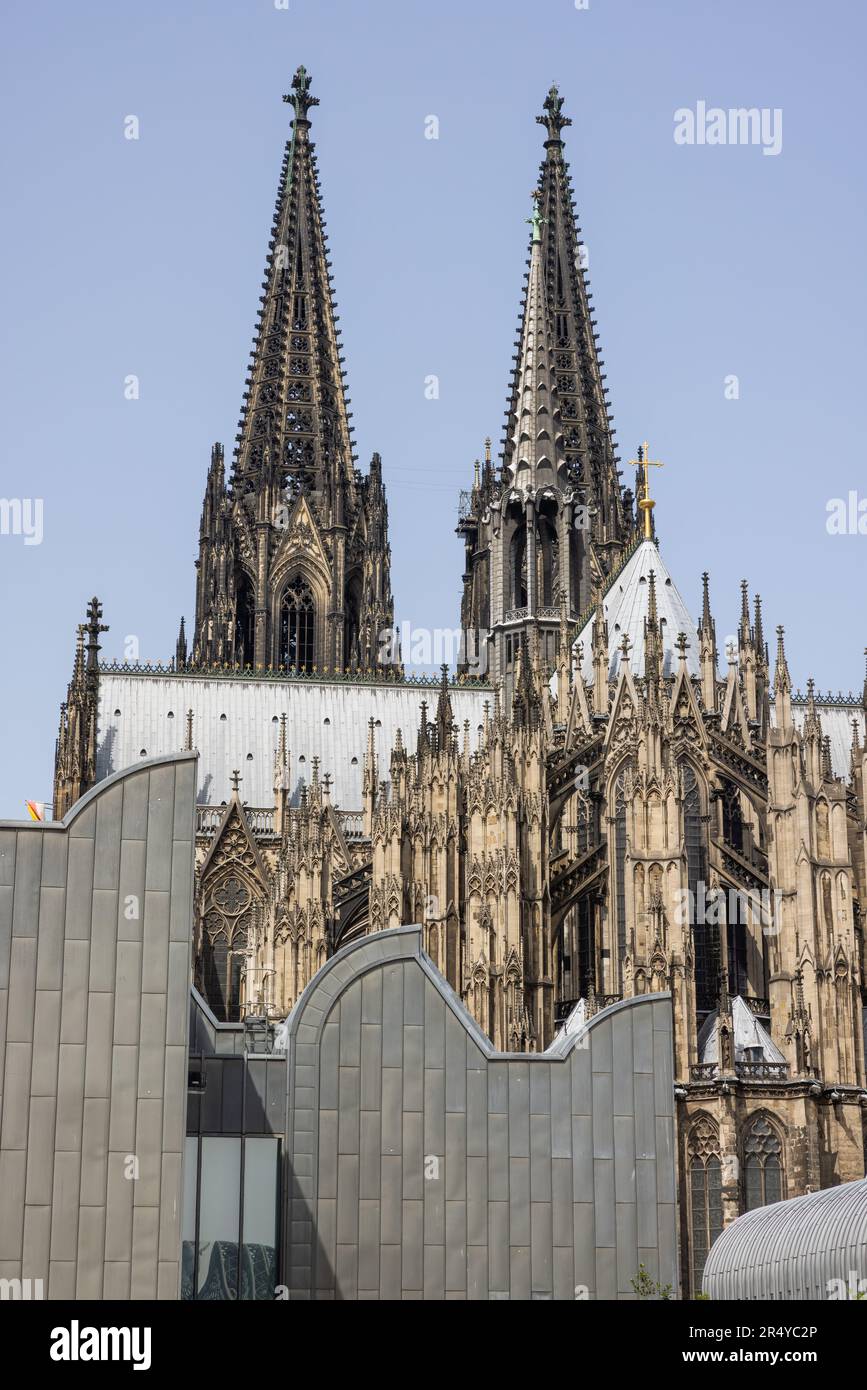 Außenansicht des Kölner Doms, Köln, Deutschland Stockfoto