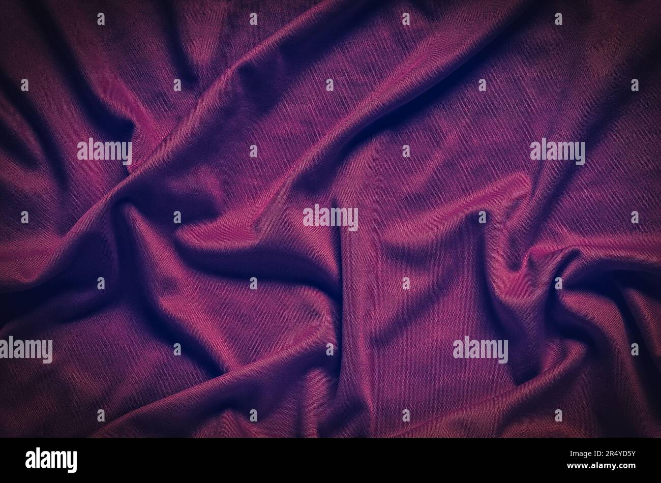 Faltigen Stoff Textur. Nahaufnahme von weichen Baumwolltuch werden als Hintergrund verwendet. Stockfoto