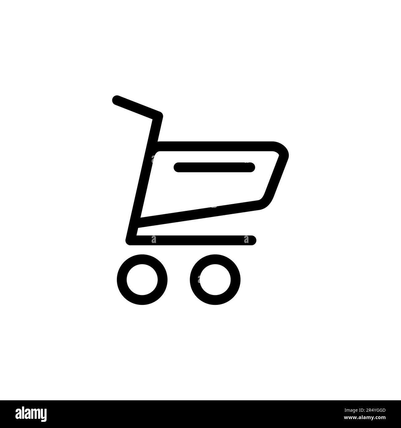 Vektor des Einkaufssymbols. Warenkorbsymbol. Vektor des Trolley-Symbols Stock Vektor