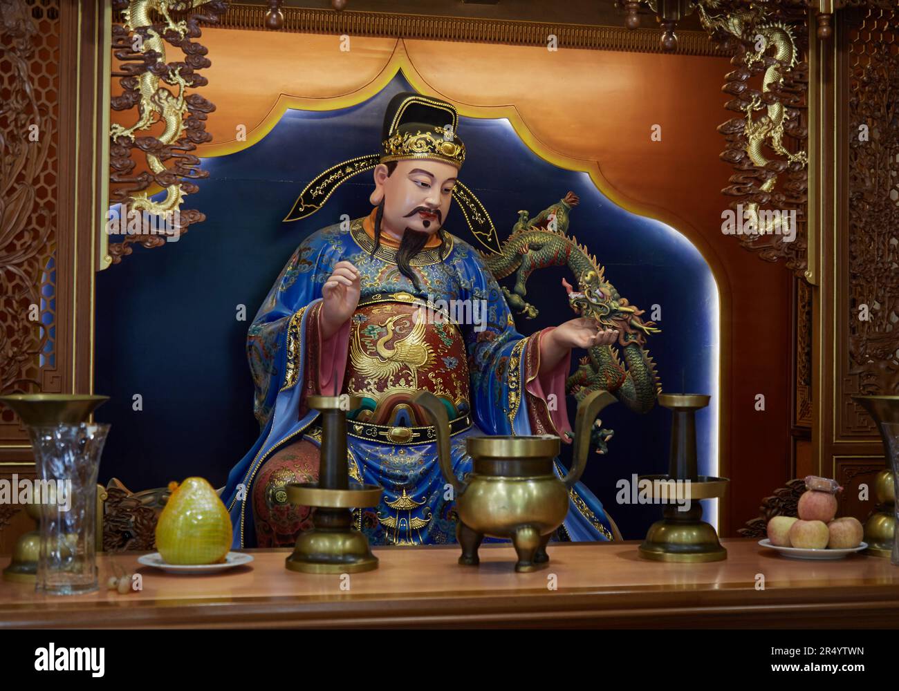 Shanghais City God Temple befindet sich in der Nähe des Yuyuan-Gartens Stockfoto