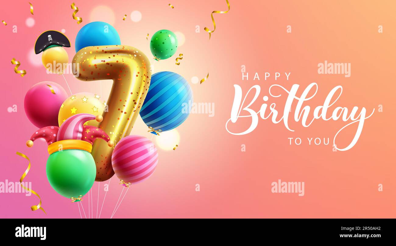 Alles Gute Zum 7 Geburtstag Mädchen www.alamy.de