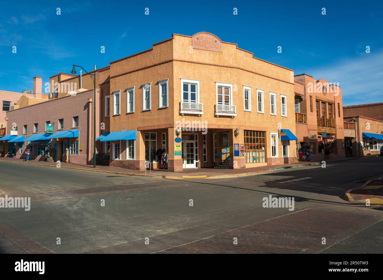 Downtown Santa Fe, New Mexico Stockfoto