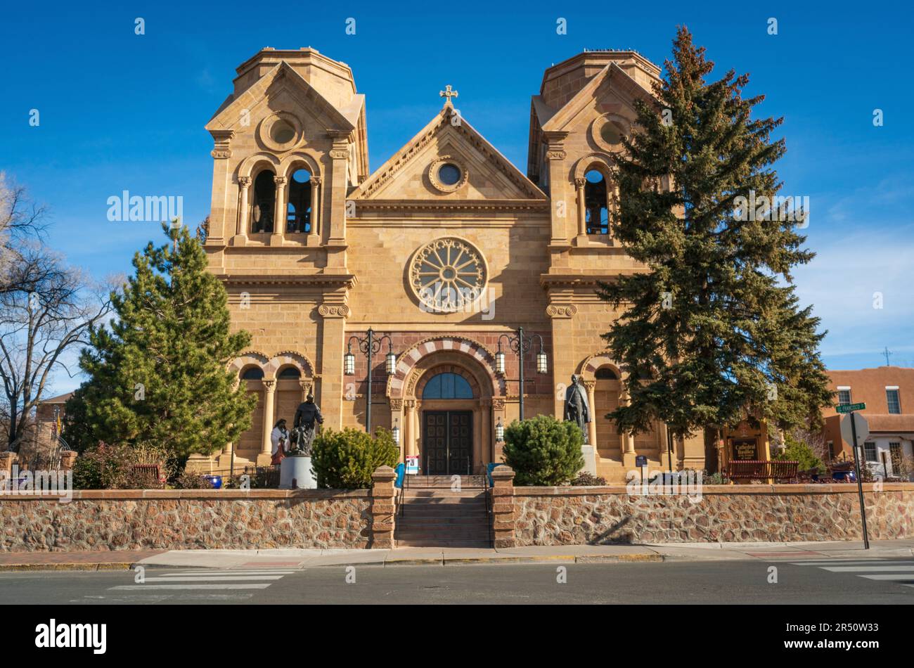 Die Basilika Frances von Assisi, Santa Fe, New Mexico Stockfoto