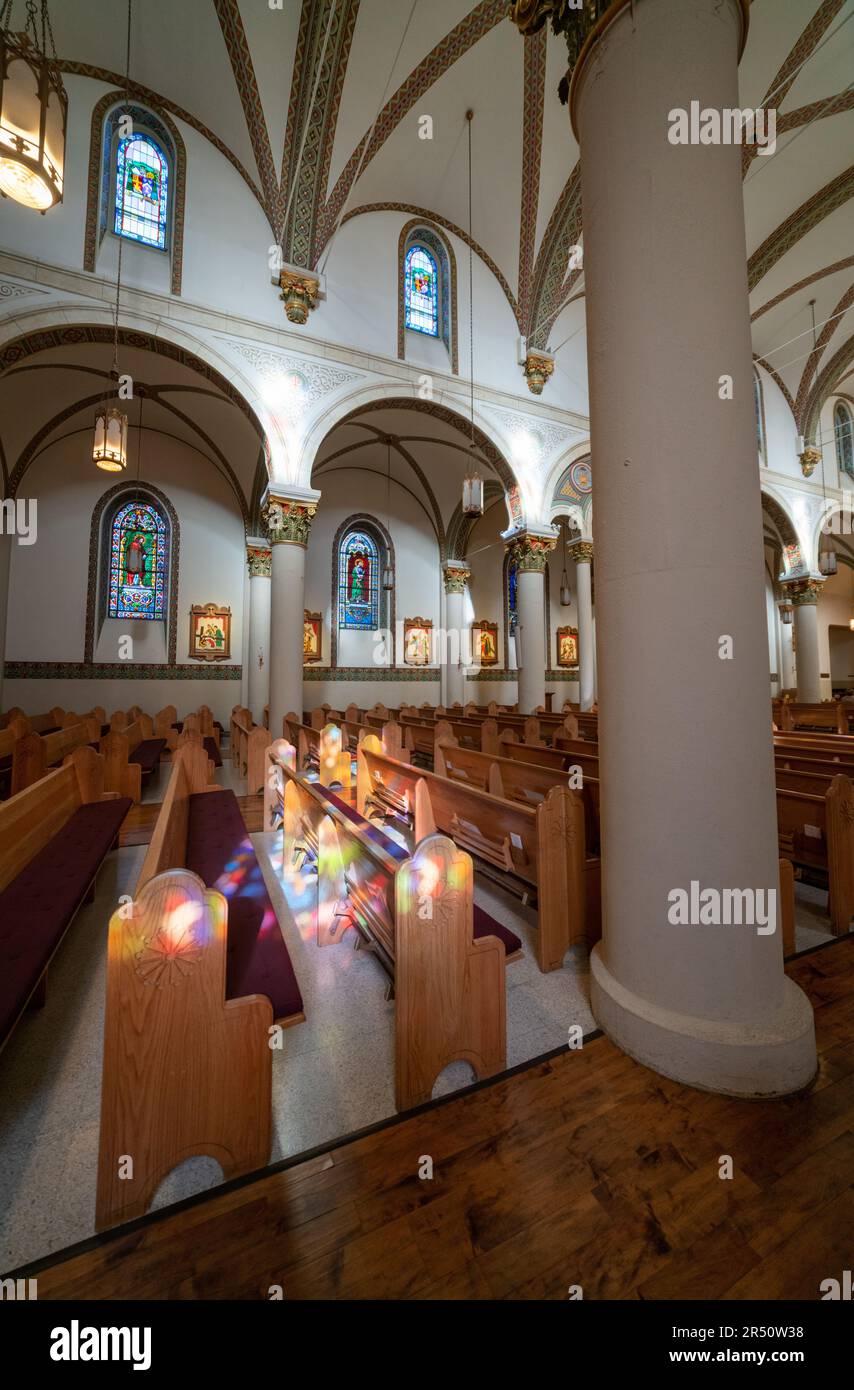 Die Basilika Frances von Assisi, Santa Fe, New Mexico Stockfoto