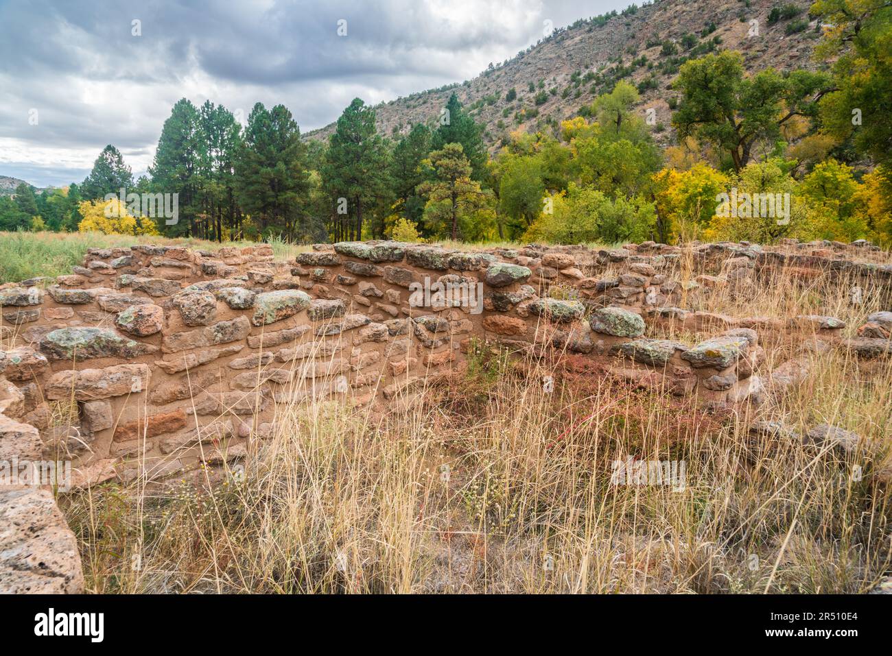 Bandelier National Monument, Nationalreservat in New Mexico Stockfoto