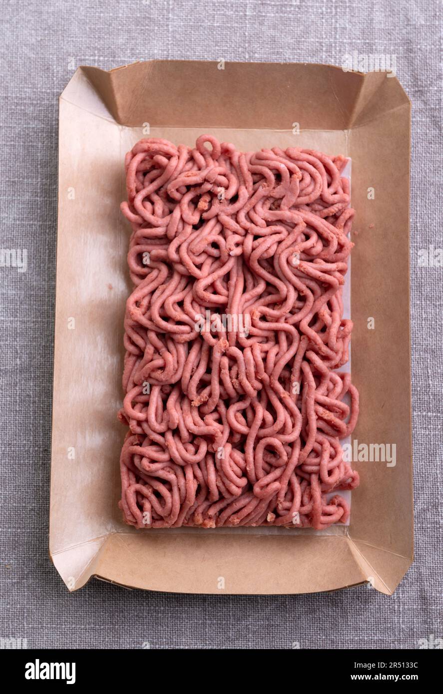 Veganes Hackfleisch auf Erbsenproteinbasis Stockfoto
