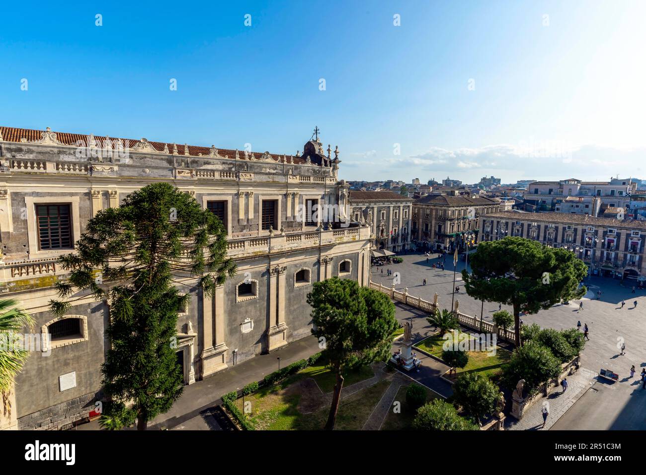 Die römisch-katholische Metropolitanische Kathedrale der heiligen Agatha von Catania, Sizilien, Italien. Stockfoto