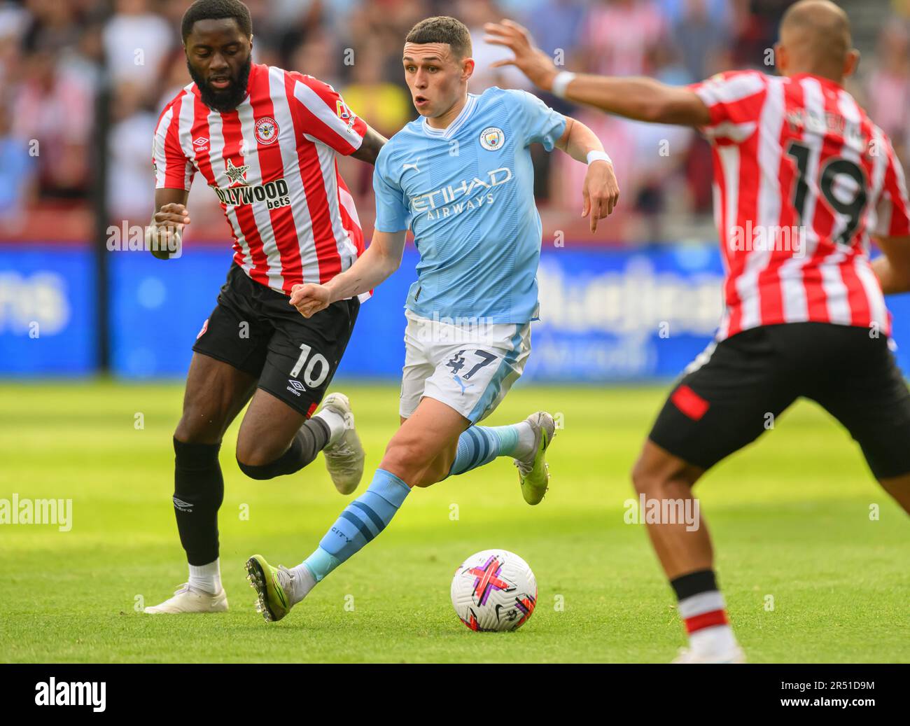 28. Mai 2023 - Brentford gegen Manchester City - Premier League - GTECH Community Stadium Phil Foden von Manchester City während ihres Spiels gegen Brentford im GTECH Community Stadium. Bild : Mark Pain / Alamy Live News Stockfoto