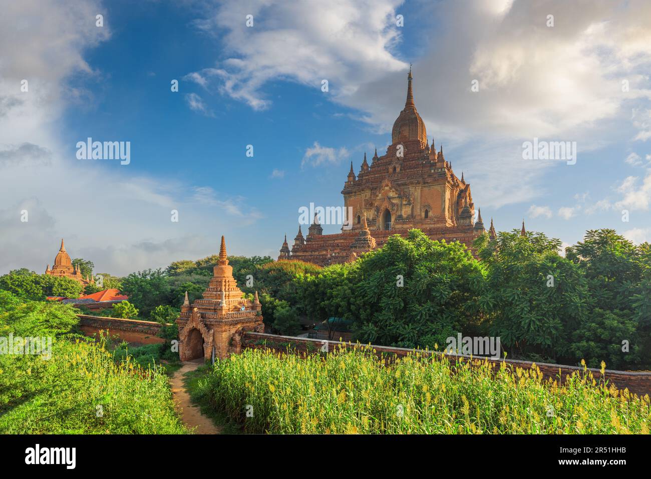 Bagan, Myanmar am Sulamani Tempel am Morgen. Stockfoto