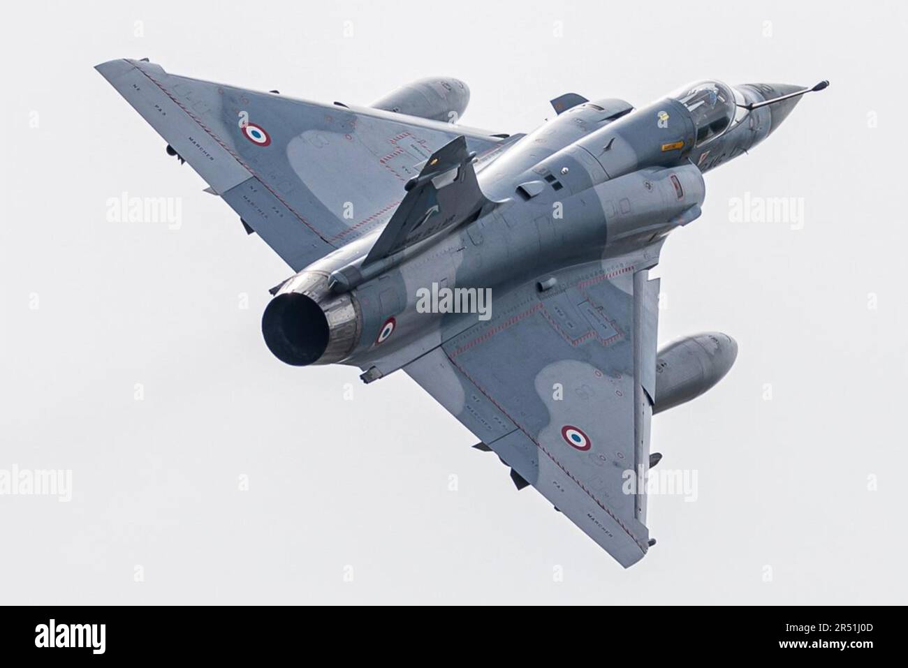 FRANZÖSISCHER MIRAGE-Kampfjet. Foto: Finnische Luftwaffe Stockfoto