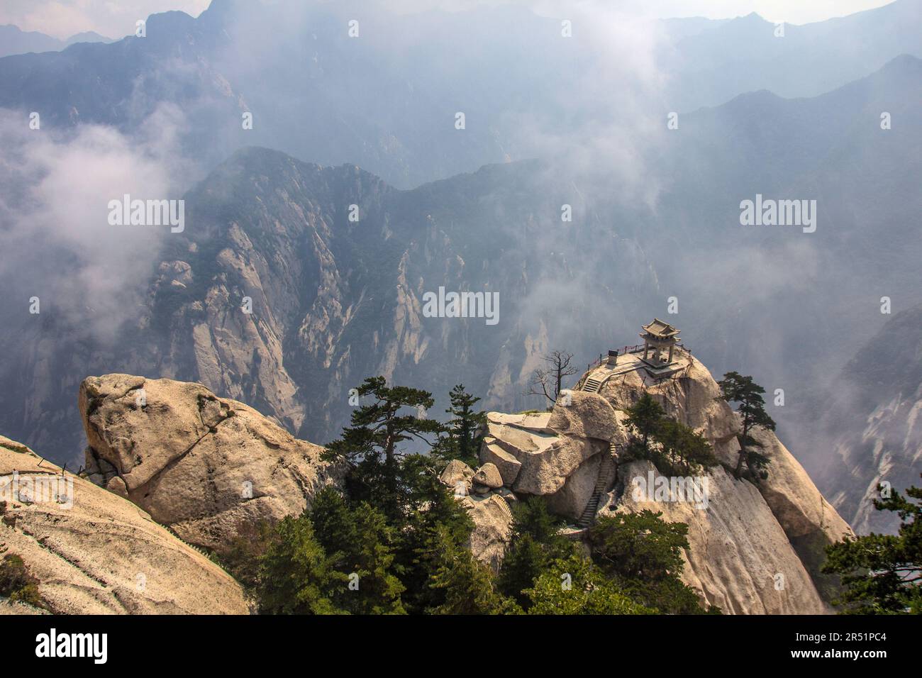 Heiliger Berg von Huashan, China Stockfoto