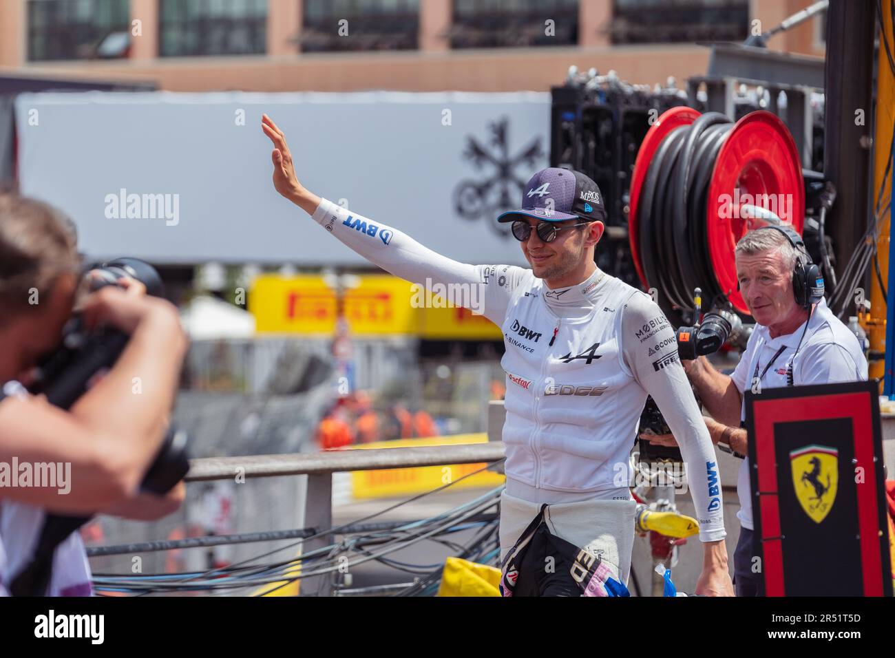 Monte-Carlo, Monaco, Circuit de Monaco, 28. Mai 2023: Esteban Ocon, während des Formel-1-Grand Prix von Monaco Stockfoto