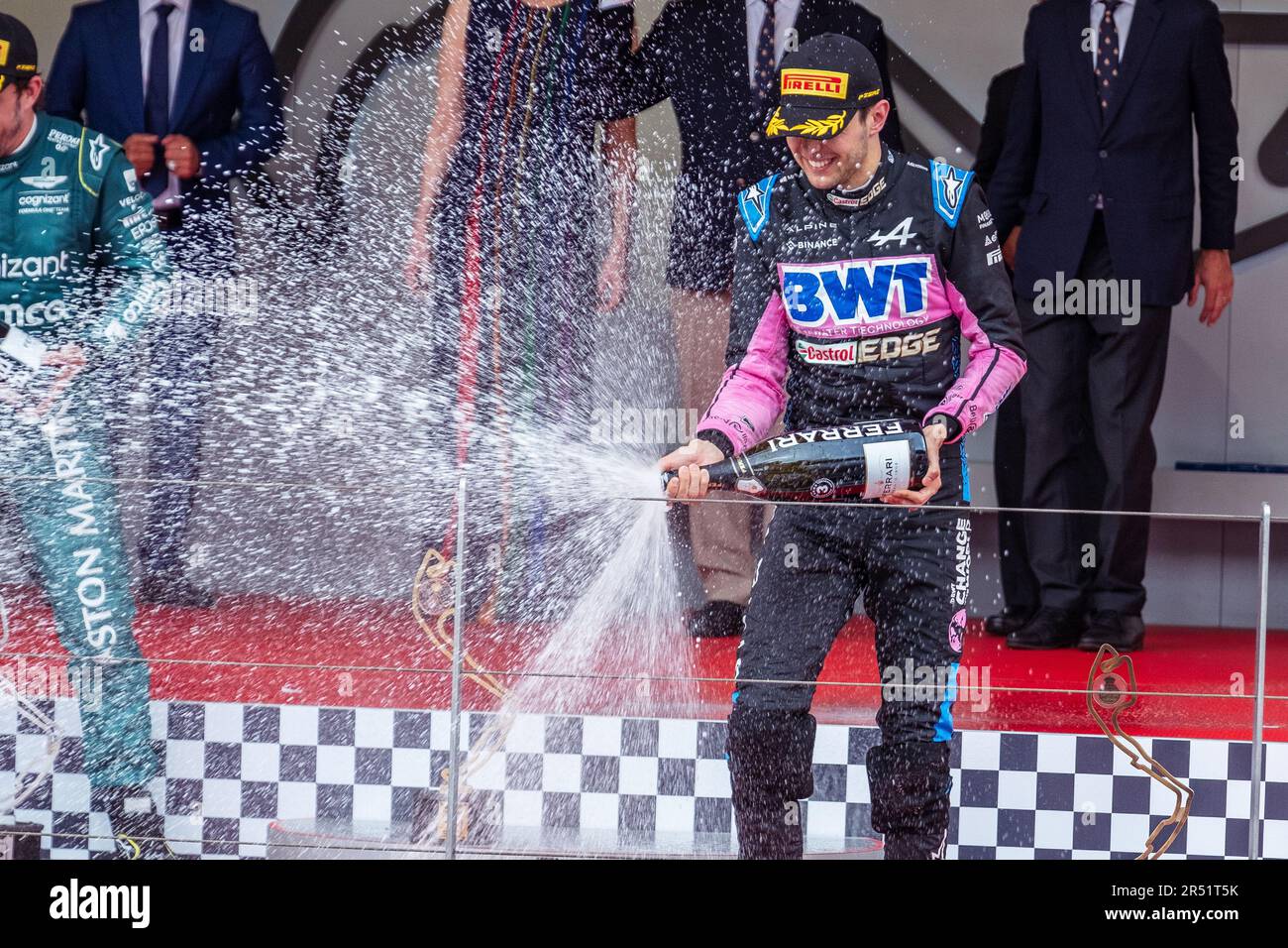 Monte-Carlo, Monaco, Circuit de Monaco, 28. Mai 2023: Esteban Ocon, während des Formel-1-Grand Prix von Monaco Stockfoto