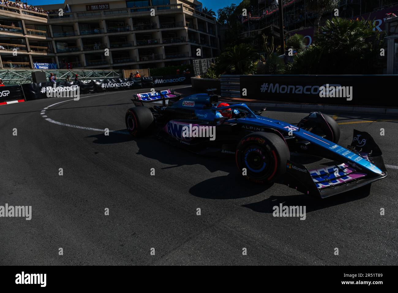 Monte-Carlo, Monaco, Circuit de Monaco, 26. Mai 2023: Esteban Ocon, während des Formel-1-Grand Prix von Monaco Stockfoto